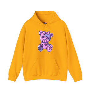 Button Eye Teddy Bear Hoodie