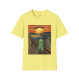 The Scream Van Gogh Alien T Shirt for Men/Women, Funny UFO Shirt, Sci Fi Graphic Tee