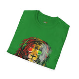 Smoking Rasta Lion Funny Weed T Shirt, Cannabis Graphic Tee, 420 Stoner Shirt