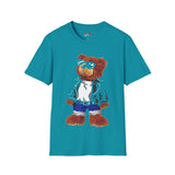 Cool Drippy Bear Unisex Softstyle T-Shirt