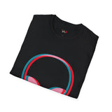 Neon Glitch Alien T Shirt for Men/Women, Funny UFO Shirt, Sci Fi Graphic Tee