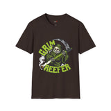 Grim Reefer Funny Weed T Shirt, Cannabis Graphic Tee, 420 Stoner Shirt