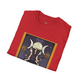 XVIII The Moon Goddess Hecate Tarot Card T Shirt, Mystic Graphic Tee, Spiritual Shirt