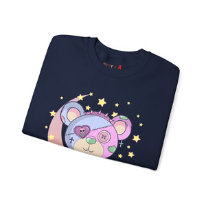 Pink Blue Pastel Teddy Bear Sweatshirt