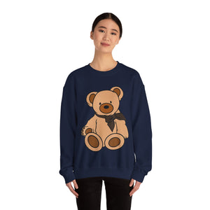 Brown Scarf Teddy Bear Sweatshirt