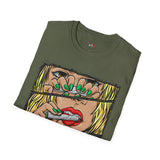Roll Lick Smoke Funny Weed T Shirt, Cannabis Graphic Tee, 420 Stoner Shirt