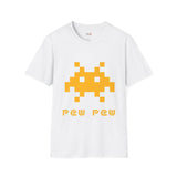 Pew Pew Invader Alien T Shirt for Men/Women, Funny UFO Shirt, Sci Fi Graphic Tee