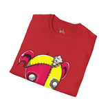 Red & Yellow Teddy Bear Unisex Softstyle T-Shirt
