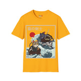 Dueling Samurai Cats Unisex Softstyle T-Shirt