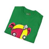 Red & Yellow Teddy Bear Unisex Softstyle T-Shirt
