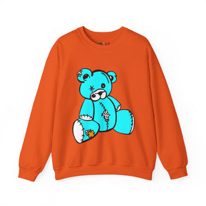 Missing Button Eye Teddy Bear Sweatshirt