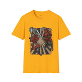 Dueling Samurai Warriors Japanese Samurai T Shirt, Asian Graphic Tee, Bushido Warrior Shirt