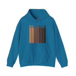 Melanin Vertical Stripes Heavy Blend Hoodie