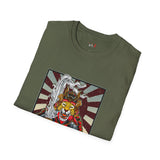 TIger Samurai Warrior Japanese Samurai T Shirt, Asian Graphic Tee, Bushido Warrior Shirt