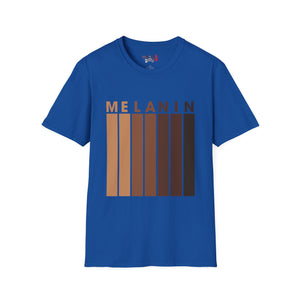 Melanin Vertical Stripes Unisex Softstyle T-Shirt