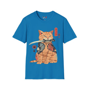 Samurai Kitty Unisex Softstyle T-Shirt