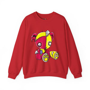 Red Yellow Patches Teddy Bear Sweatshirt