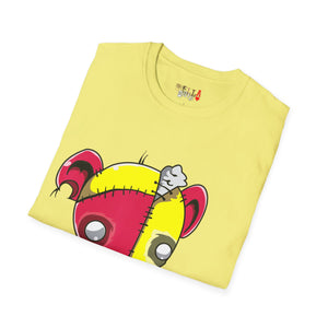 Red & Yellow Teddy Bear Unisex Softstyle T-Shirt