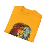 Smoking Rasta Lion Funny Weed T Shirt, Cannabis Graphic Tee, 420 Stoner Shirt