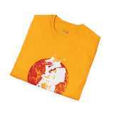 Red Moon Japanese Samurai T Shirt, Asian Graphic Tee, Bushido Warrior Shirt