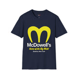 McDowell's Funny T Shirt Relatable Meme Tee Sarcastic Humor Graphic Shirt