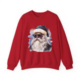 Black Santa 5 Unisex Heavy Blend™ Crewneck Sweatshirt