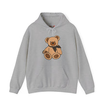 Load image into Gallery viewer, Brown Scarf Teddy Bear Hoodie
