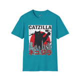 Catzilla Funny T Shirt Relatable Meme Tee Sarcastic Humor Graphic Shirt
