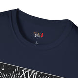 Black Cat The Moon XVII Tarot Card T Shirt, Mystic Graphic Tee, Spiritual Shirt