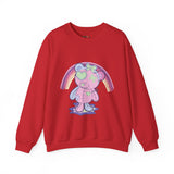 Green Heart Eye Teddy Bear Sweatshirt