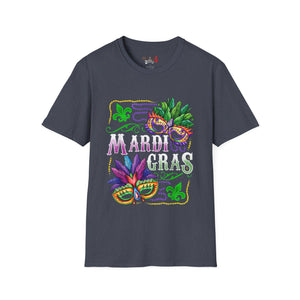 Mardi Gras Masks Unisex Softstyle T-Shirt