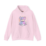 Pink Blue Pastel Teddy Bear Hoodie