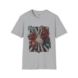 Dueling Samurai Warriors Japanese Samurai T Shirt, Asian Graphic Tee, Bushido Warrior Shirt