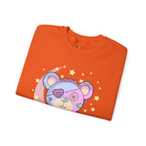 Pink Blue Pastel Teddy Bear Sweatshirt
