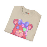Orange Heart Eye Teddy Bear T-shirt