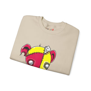 Red Yellow Patches Teddy Bear Sweatshirt