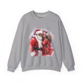 Black Santa 8 Unisex Heavy Blend™ Crewneck Sweatshirt