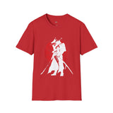 Red Moon Japanese Samurai T Shirt, Asian Graphic Tee, Bushido Warrior Shirt