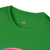 Neon Glitch Alien T Shirt for Men/Women, Funny UFO Shirt, Sci Fi Graphic Tee