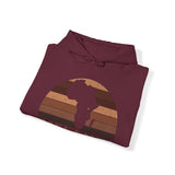 Melanin Half Circle Heavy Blend Unisex Hoodie