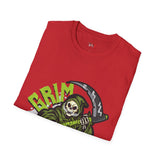 Grim Reefer Funny Weed T Shirt, Cannabis Graphic Tee, 420 Stoner Shirt