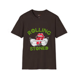Green Rolling Stoned Funny Weed T Shirt, Cannabis Graphic Tee, 420 Stoner Shirt