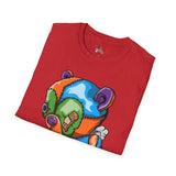 Tired Colorful Bear Unisex Softstyle T-Shirt