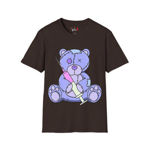 Purple Syringe Teddy Bear T-shirt