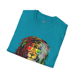 Smoking Rasta Lion Funny Weed T Shirt, Cannabis Graphic Tee, 420 Stoner Shirt