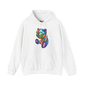 Sad Patched Teddy Bear Hoodie