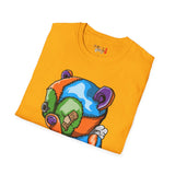 Tired Colorful Bear Unisex Softstyle T-Shirt