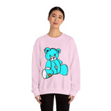 Missing Button Eye Teddy Bear Sweatshirt