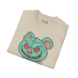 Evil Patched Teddy Bear Unisex Softstyle T-Shirt