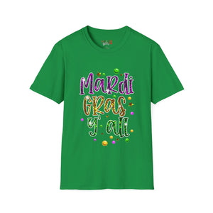 Mardi Gras Y'all Unisex Softstyle T-Shirt